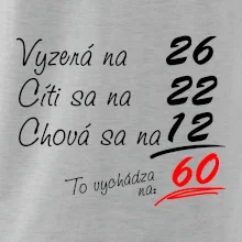 Vyzerá, cíti sa, chová sa - 60 rokov