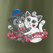 Mačky v objatí (Pecka design)