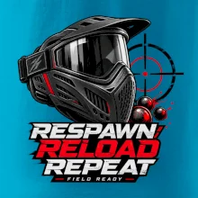 Paintballová maska – Respawn, Reload, Repeat