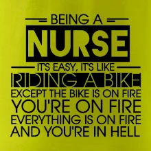 Being a nurse - bike