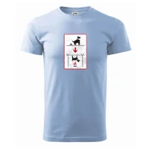 Tričko pre odporcov sraní na chodníku