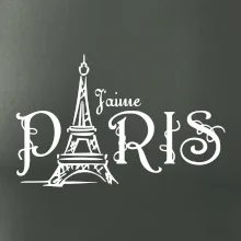 Paris nápis Eiffelovka rovný