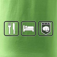Eat sleep MMA v řádku