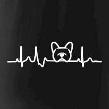 EKG Francúzsky buldoček hlava EKG Francúzsky buldoček hlava