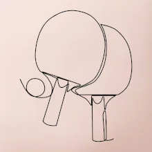 Rakety na stolný tenis jedným ťahom Rakety na stolný tenis jedným ťahom