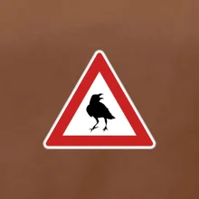 Dopravná značka - Pozor havran