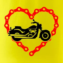 Moto srdce reťaz - chopper