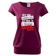 Síce som farboslepá, ale viem, že v červenej vyzerám dobre