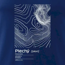 Plechý - vrstevnice v obdĺžniku