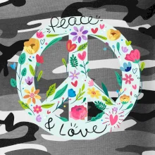 Peace and love symbol