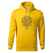 Steampunk sova čiernobiela Steampunk sova čiernobiela