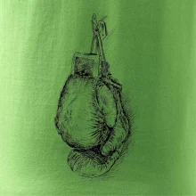 Boxerské rukavice kreslené na výšku