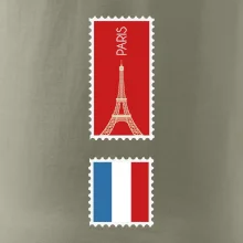 Paríž známka farebná