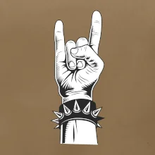 Rock ruka s náramkom