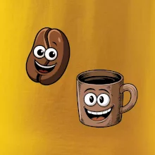 Parové tričko - Hrnček a káva