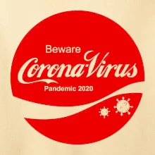 Corona virus pandemic logo