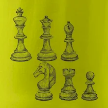 Šachové figúrky kreslené