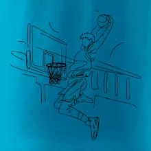 Basketbalista jedným ťahom - výskok