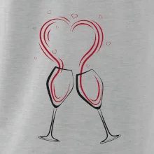 Víno je láska - srdiečka