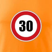 Dopravná značka - obmedzenie rýchlosti 30 Dopravná značka - obmedzenie rýchlosti 30