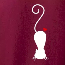 Zamilovaná mačka ležiaca