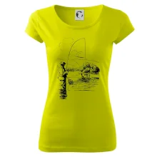 Kreslený rybár s podberákom