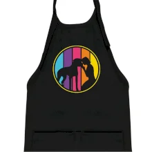 Retro kruh - boxer a dievča