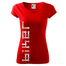 Biker nápis na výšku reťaz