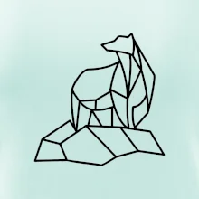 Geometria ľadový medveď na ľade