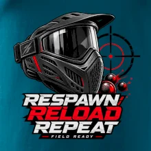 Paintballová maska – Respawn, Reload, Repeat