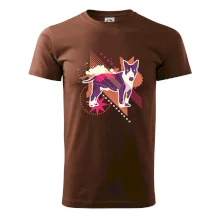 Pes abstraktný fialový