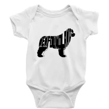 Novofundlandský pes - nápis v tele