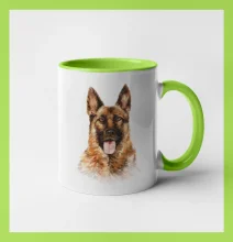 German shepherd - vodová farba