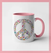 Peace symbol lístočky