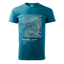 Boubín - vrstevnice v obdĺžniku