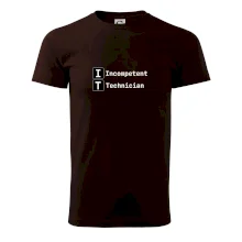 IT Nápis Incompetent Technician