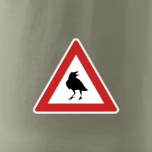 Dopravná značka - Pozor havran