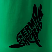 Nemecký ovčiak sediaci napis Nemecký ovčiak sediaci napis