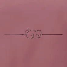 Mačka linka kreslená