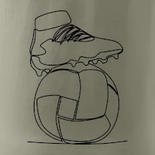 Futbalová lopta kopačka jedným ťahom Futbalová lopta kopačka jedným ťahom