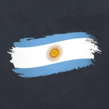 Argentína vlajka obhrýzaná