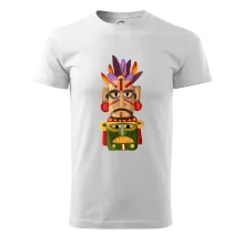 Mayová maska s perím