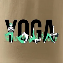 Yoga nápis farebný