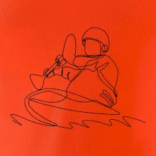 Kajak na vode jedným ťahom