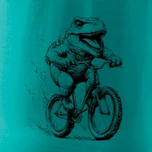 Naštvaný Dinosaurus na bicykli