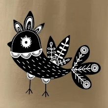 Vtáčik čiernobiely folklór