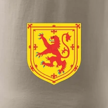 Škótsky lev na hrudi