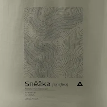 Snežka - vrstevnice v obdĺžniku