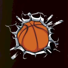 Basketbal lopta v triku Basketbal lopta v triku