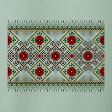 Ukrajinský vzor - Červeno Zelený